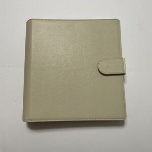 Planner Folio 7x9 Cream Makselife with Part 2025 Year Paper Planner